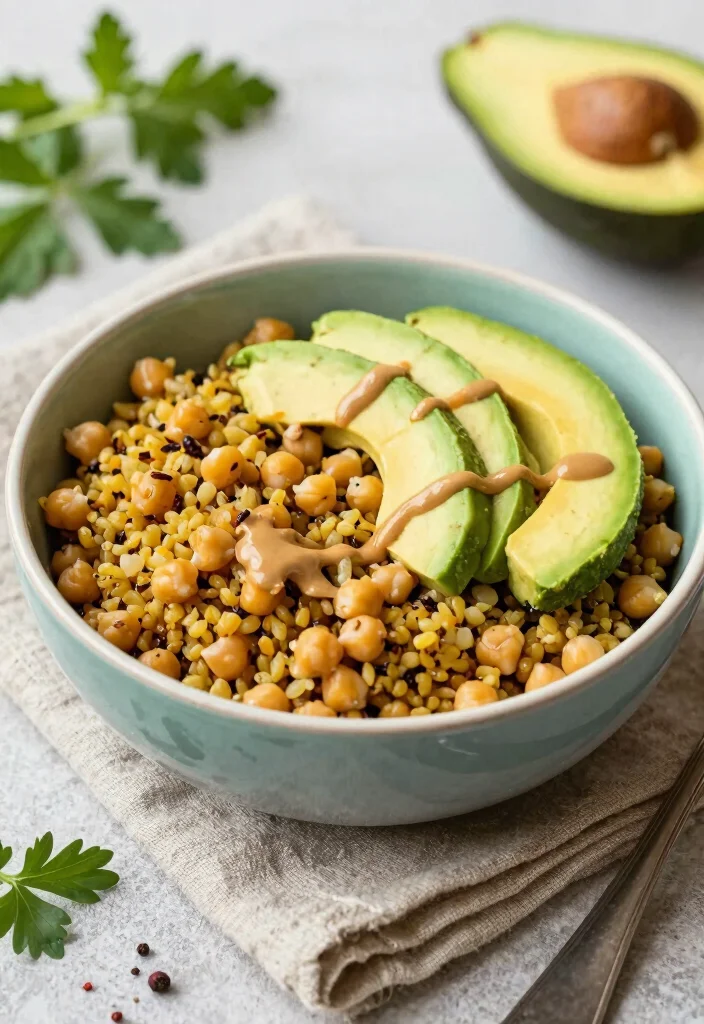 10 Vegan Bulgur Recipes for Hearty Plant Based Meals - 2. Bulgur and Chickpea Bowl 1
