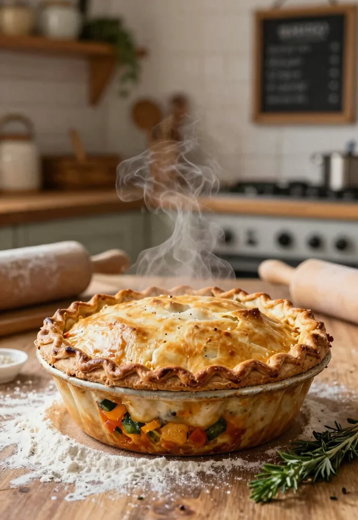 10 Vegan Hobbit Recipes Inspired by Cozy Comfort Food - 3. Rustic Veggie Pot Pie 1