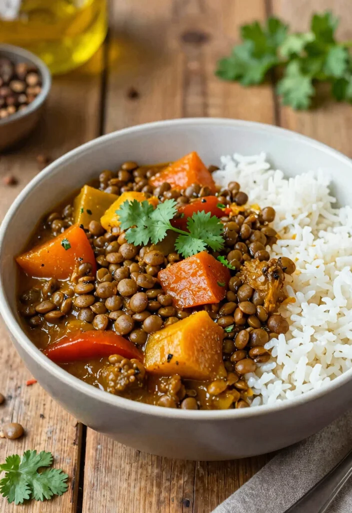 10 Vegan Hobbit Recipes Inspired by Cozy Comfort Food - 6. Savory Lentil and Vegetable Curry 1