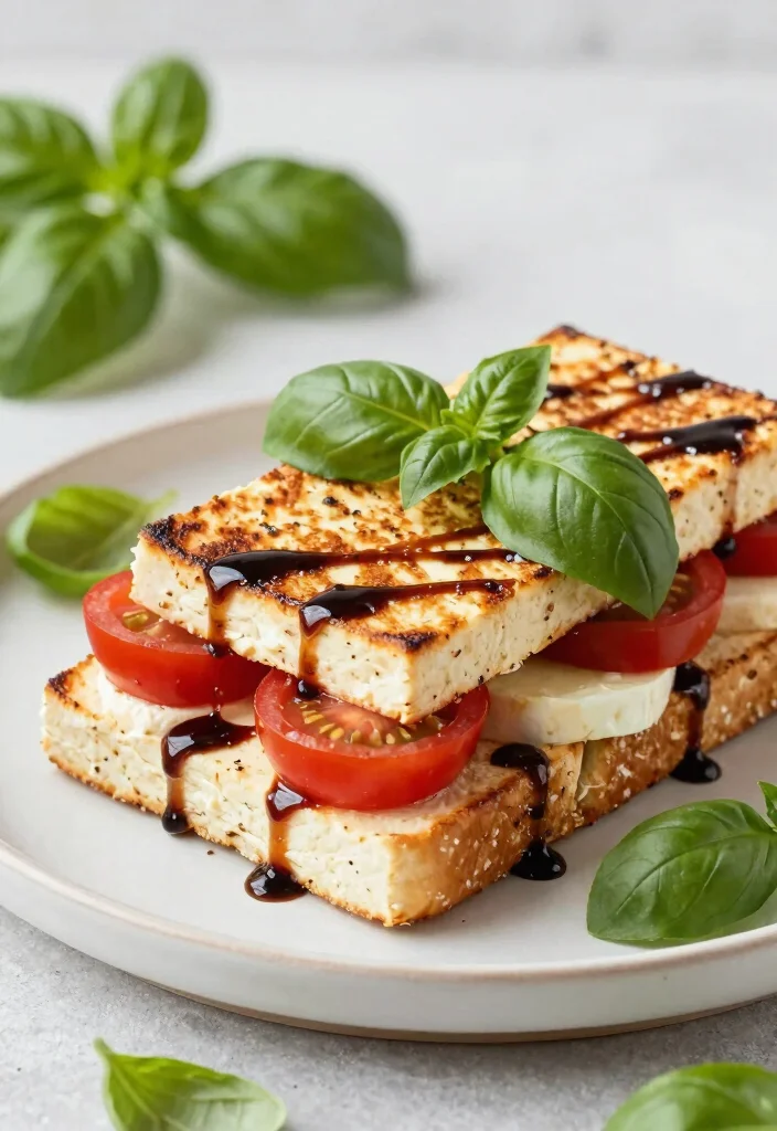 10 Vegan Tofu Sandwich Recipes for Protein Packed Lunches - 6. Tofu Caprese Sandwich 1