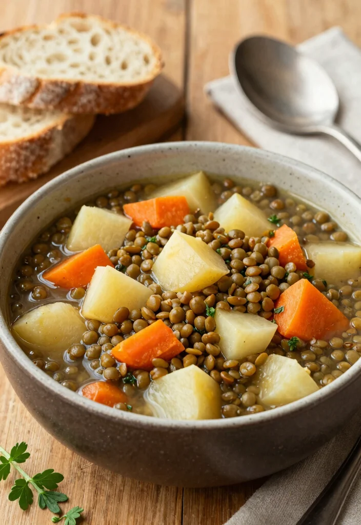 10 Vegan Turnip Recipes for Simple Savory Dishes - 4. Turnip and Lentil Stew 1