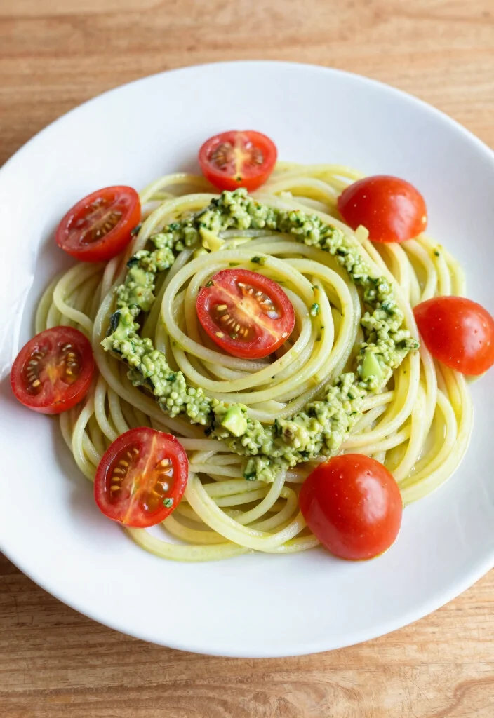 10 Vegan Turnip Recipes for Simple Savory Dishes - 9. Turnip Noodles with Avocado Pesto 1