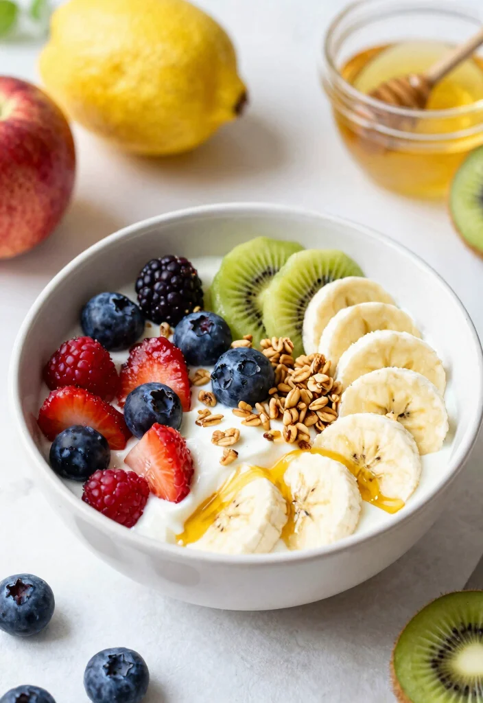 12 Healthy Clean Eating Bowl Recipes for Balanced Nutrition - 11. Fruit and Yogurt Breakfast Bowl 1