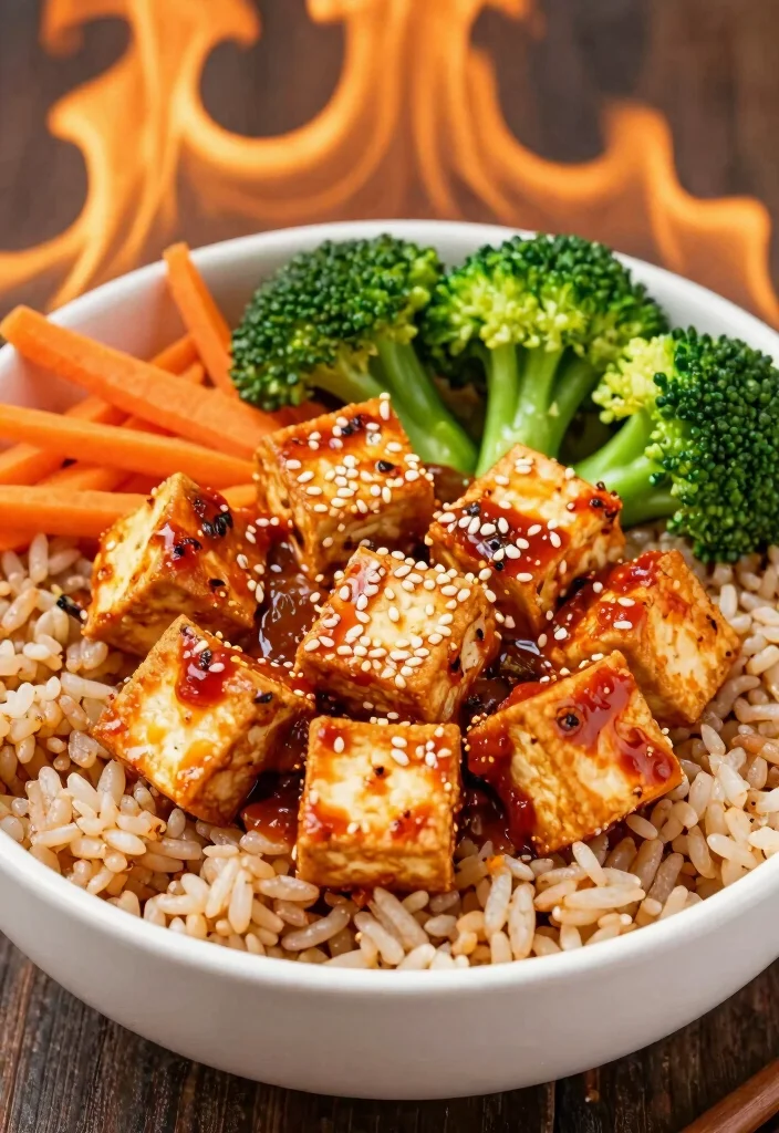 12 Healthy Clean Eating Bowl Recipes for Balanced Nutrition - 12. Spicy Sriracha Tofu and Rice Bowl 1
