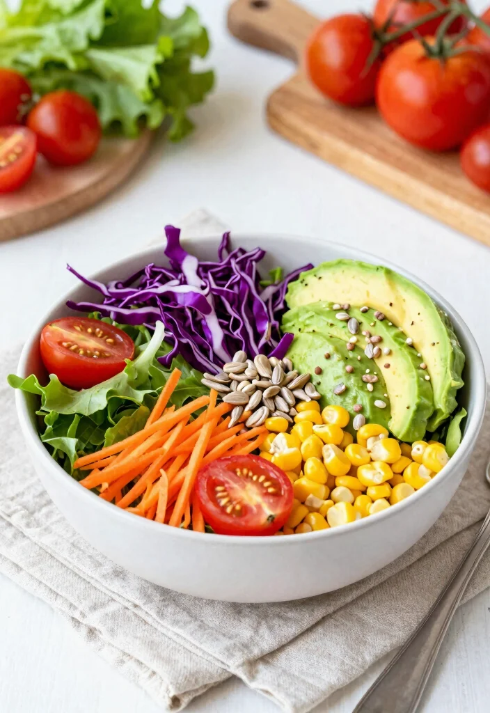 12 Healthy Clean Eating Bowl Recipes for Balanced Nutrition - 5. Colorful Rainbow Salad Bowl 1