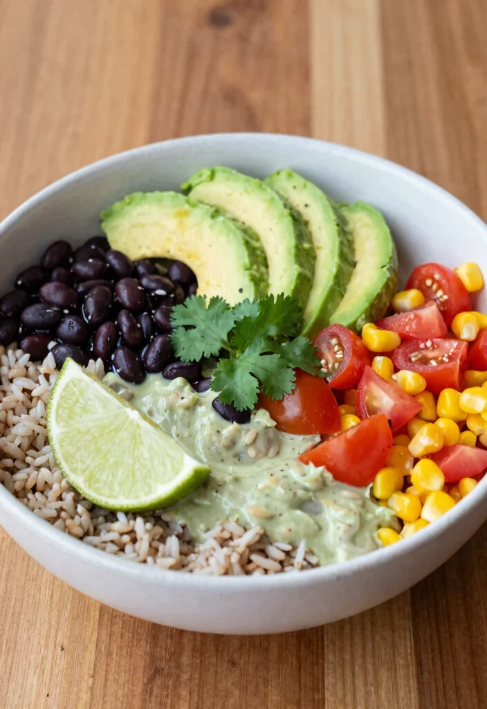 12 Healthy Clean Eating Bowl Recipes for Balanced Nutrition - 6. Creamy Avocado and Bean Bowl 1