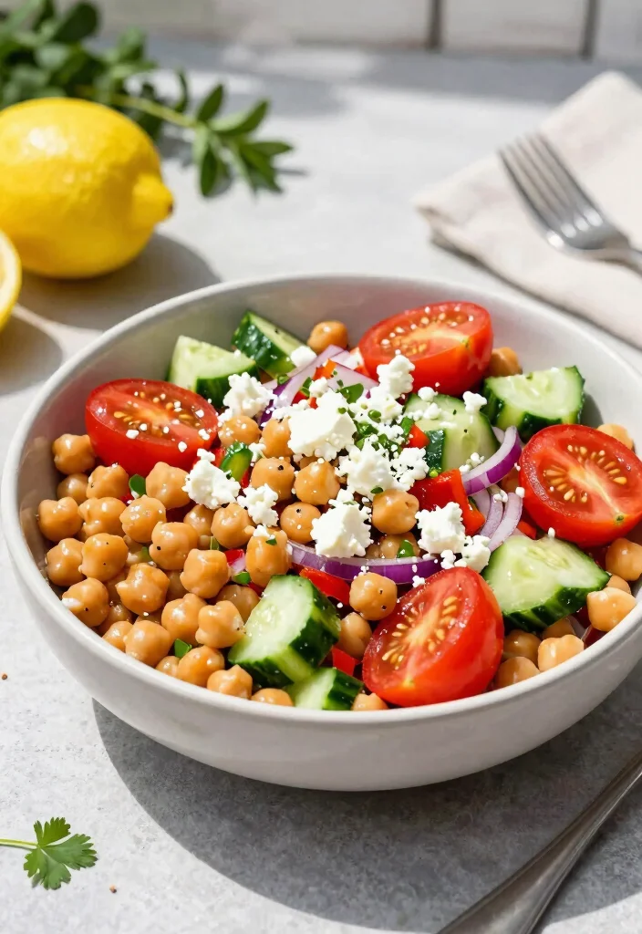 12 Healthy Clean Eating Bowl Recipes for Balanced Nutrition - 9. Mediterranean Chickpea Salad Bowl 1
