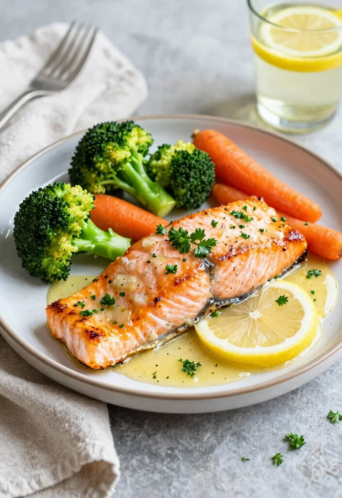 12 Healthy Clean Eating Fish Recipes for Simple Meals - 1. Zesty Lemon Garlic Salmon 1