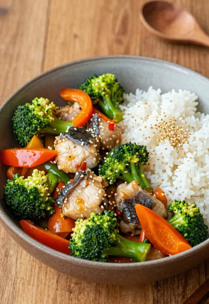 12 Healthy Clean Eating Fish Recipes for Simple Meals - 10. Fish and Vegetable Stir-Fry 1