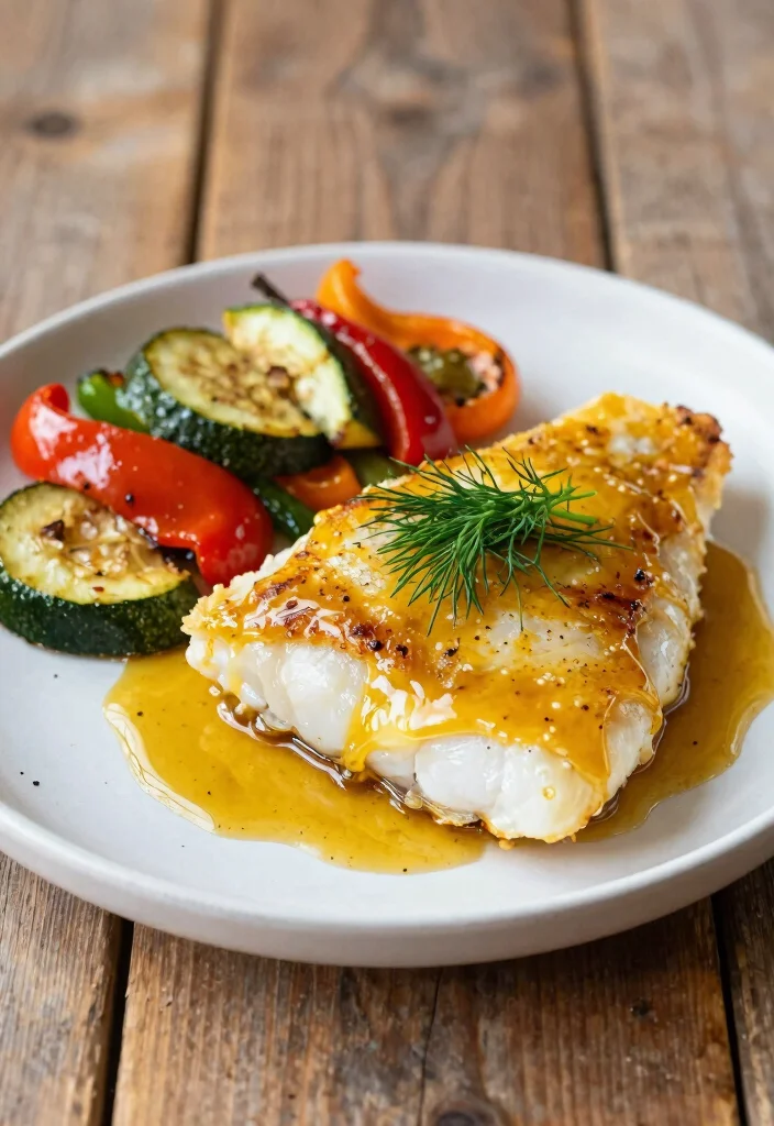 12 Healthy Clean Eating Fish Recipes for Simple Meals - 3. Honey Mustard Baked Cod 1