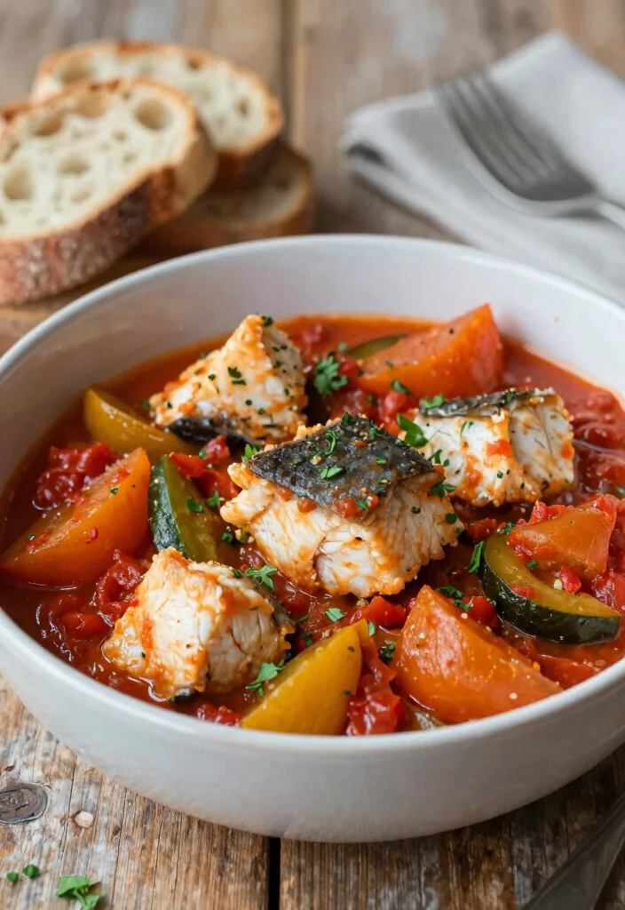 12 Healthy Mediterranean Fish Recipes with Fresh Flavor - 11. Fish and Vegetable Ratatouille 1