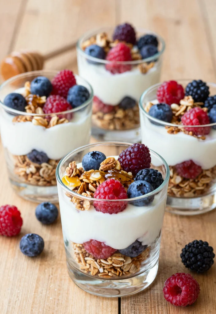 12 Healthy Snack Recipes for Kids That They Will Love - 3. Yogurt Parfaits 1