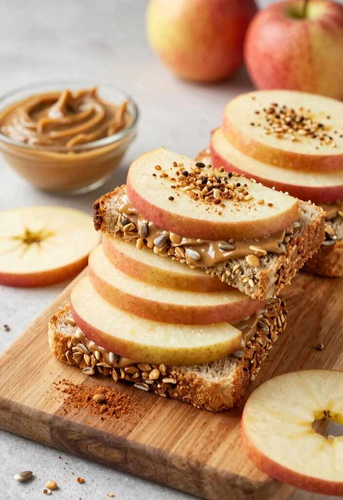 12 Healthy Snack Recipes for Kids That They Will Love - 5. Apple Sandwiches 1