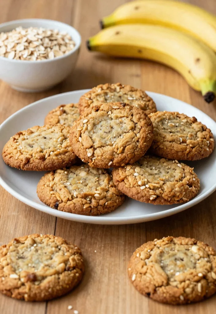 12 Healthy Snack Recipes for Kids That They Will Love - 7. Banana Oatmeal Cookies 1