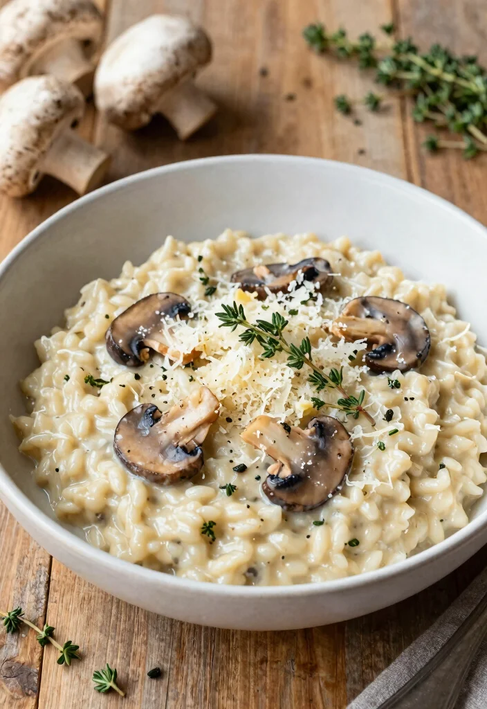12 Healthy White Rice Recipes for Balanced Everyday Meals - 3. Creamy Mushroom Risotto 1