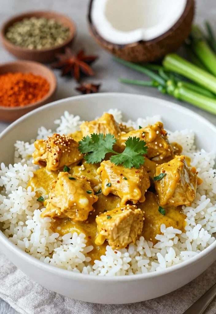 12 Keto Dairy Free Dinner Recipes for Clean Low Carb Meals - 6. Coconut Curry Chicken 1