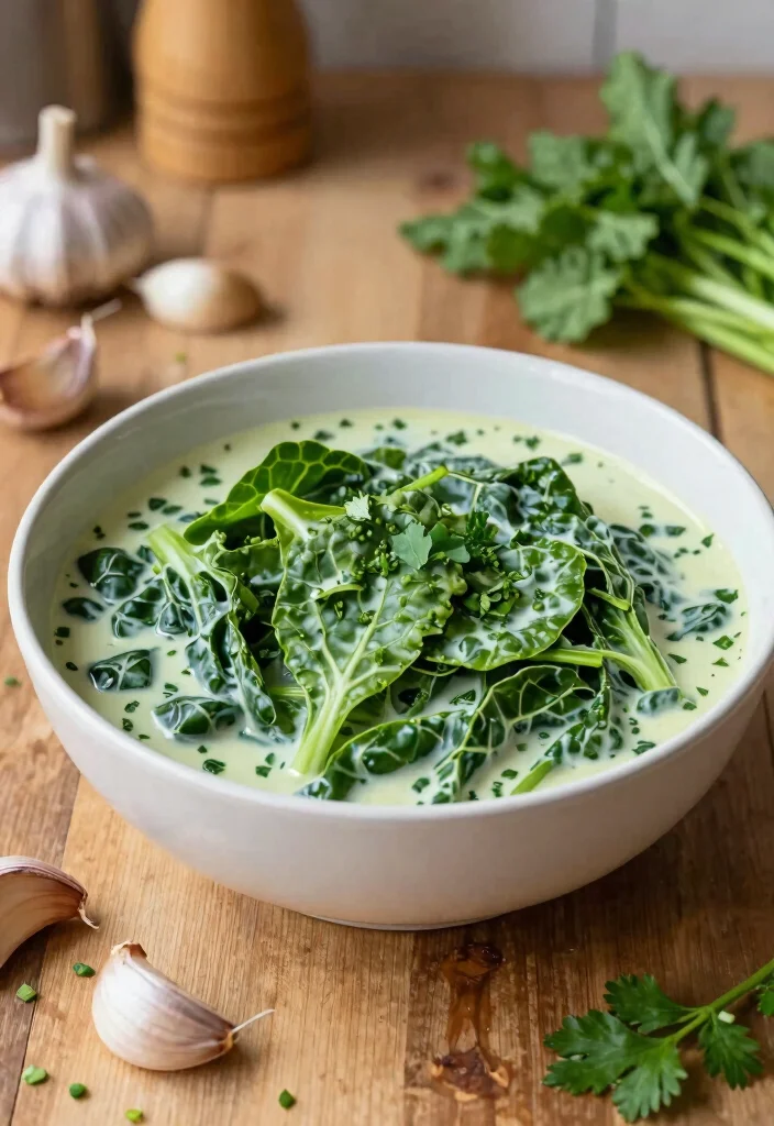 12 Keto Soul Food Recipes with Comfort Flavor 2. Creamy Keto Collard Greens 0