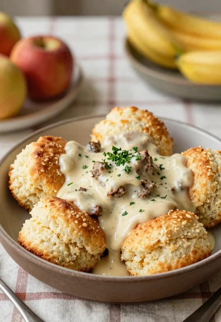 12 Keto Soul Food Recipes with Comfort Flavor 5. Keto Biscuits and Gravy 0