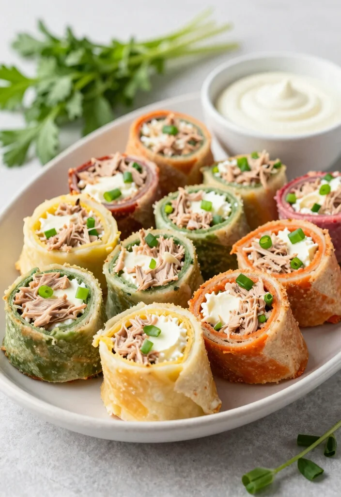 12 Keto Tuna Recipes for Easy Protein Packed Meals - 12. Tuna and Cream Cheese Pinwheels 1