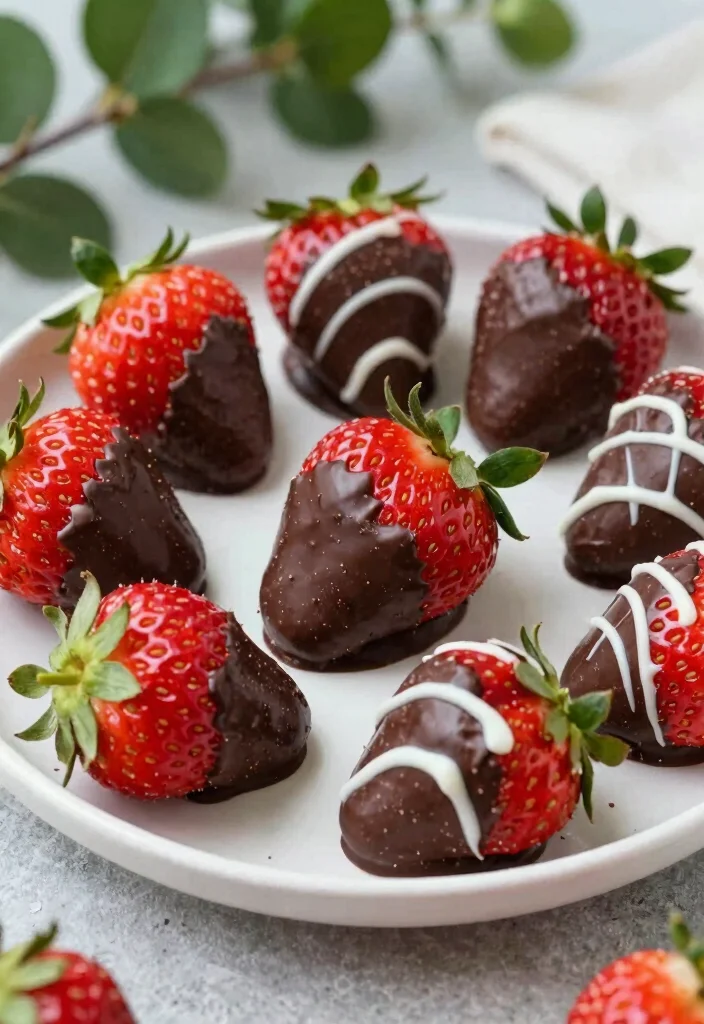 12 Low Calorie Dessert Recipes for Guilt Free Indulgence - 10. Chocolate Covered Strawberries 1