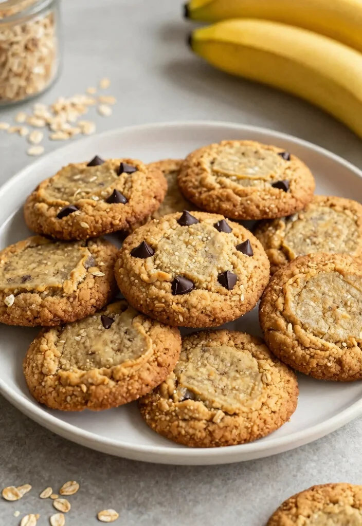 12 Low Calorie Dessert Recipes for Guilt Free Indulgence - 4. Banana Oatmeal Cookies 1