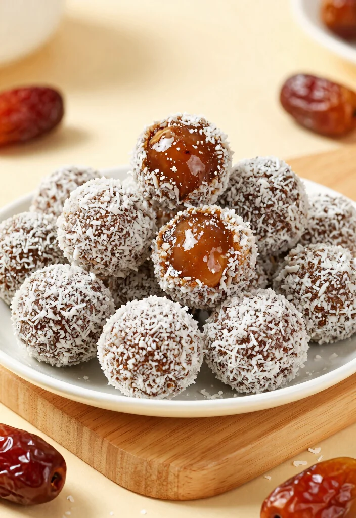 12 Low Calorie Dessert Recipes for Guilt Free Indulgence - 9. Date Coconut Truffles 1
