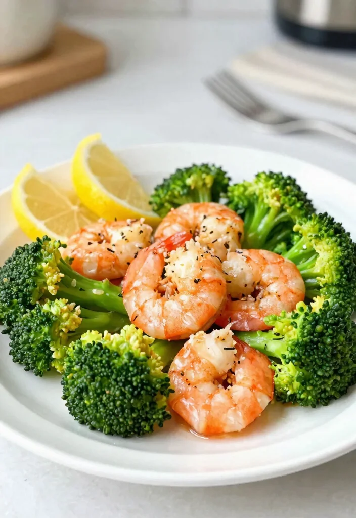 12 Low Sodium Dinner Recipes for Heart Smart Eating - 11. Lemon Garlic Shrimp with Broccoli 1