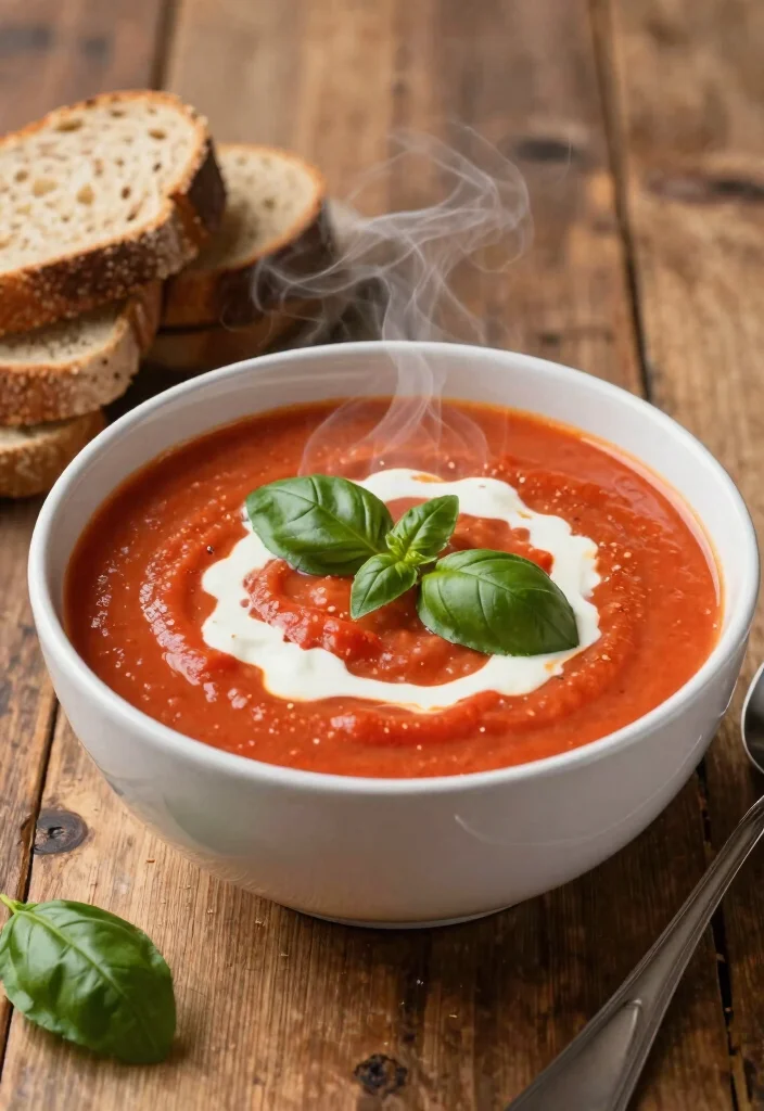 12 Low Sodium Dinner Recipes for Heart Smart Eating - 5. Creamy Tomato Basil Soup 1