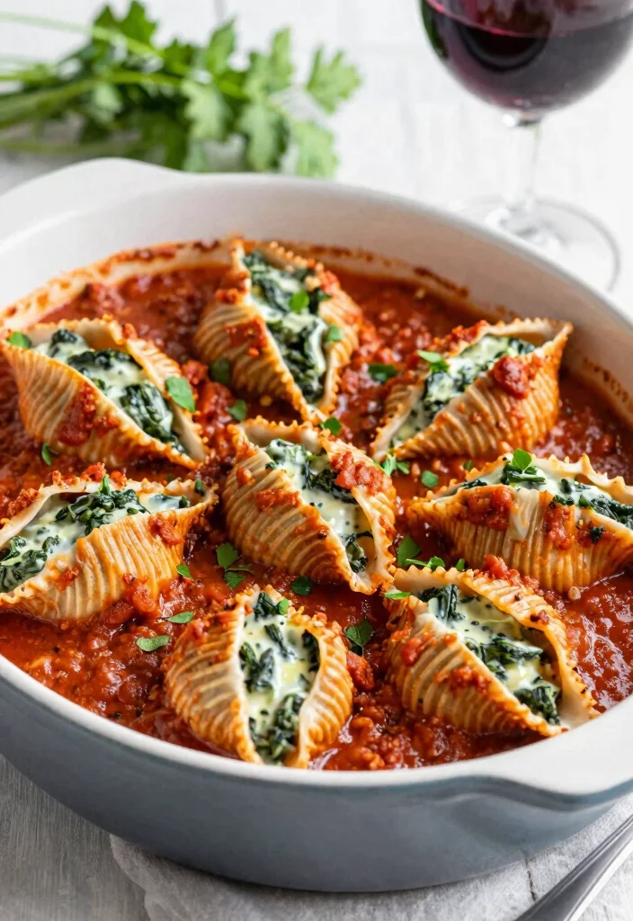 12 Mediterranean Dinner Recipes for Fresh Healthy Meals - 11. Spinach and Artichoke Stuffed Shells 1