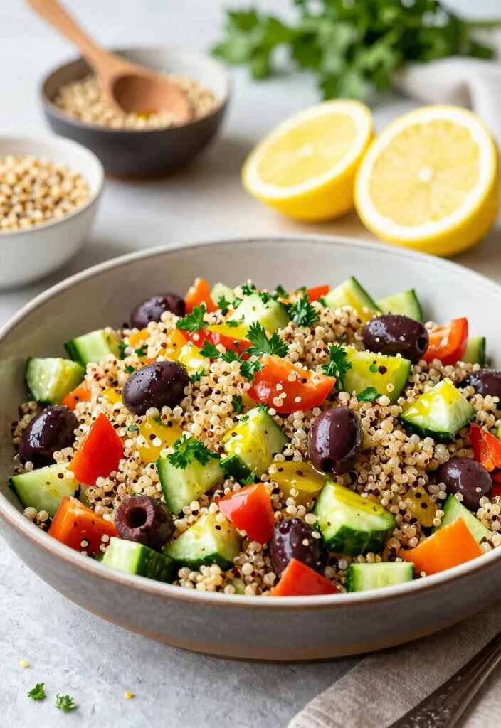 12 Mediterranean Dinner Recipes for Fresh Healthy Meals - 2. Mediterranean Quinoa Salad 1