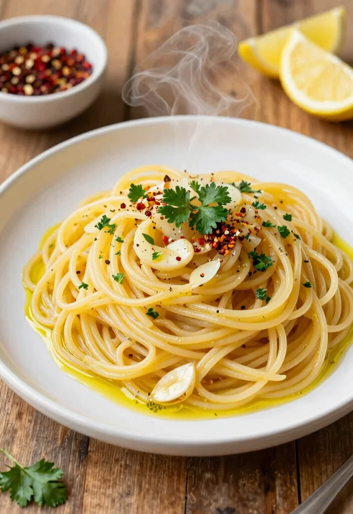 12 Mediterranean Dinner Recipes for Fresh Healthy Meals - 5. Spaghetti Aglio e Olio 1