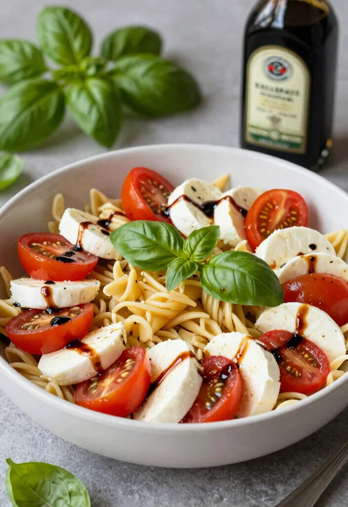 12 Mediterranean Dinner Recipes for Fresh Healthy Meals - 7. Caprese Pasta Salad 1