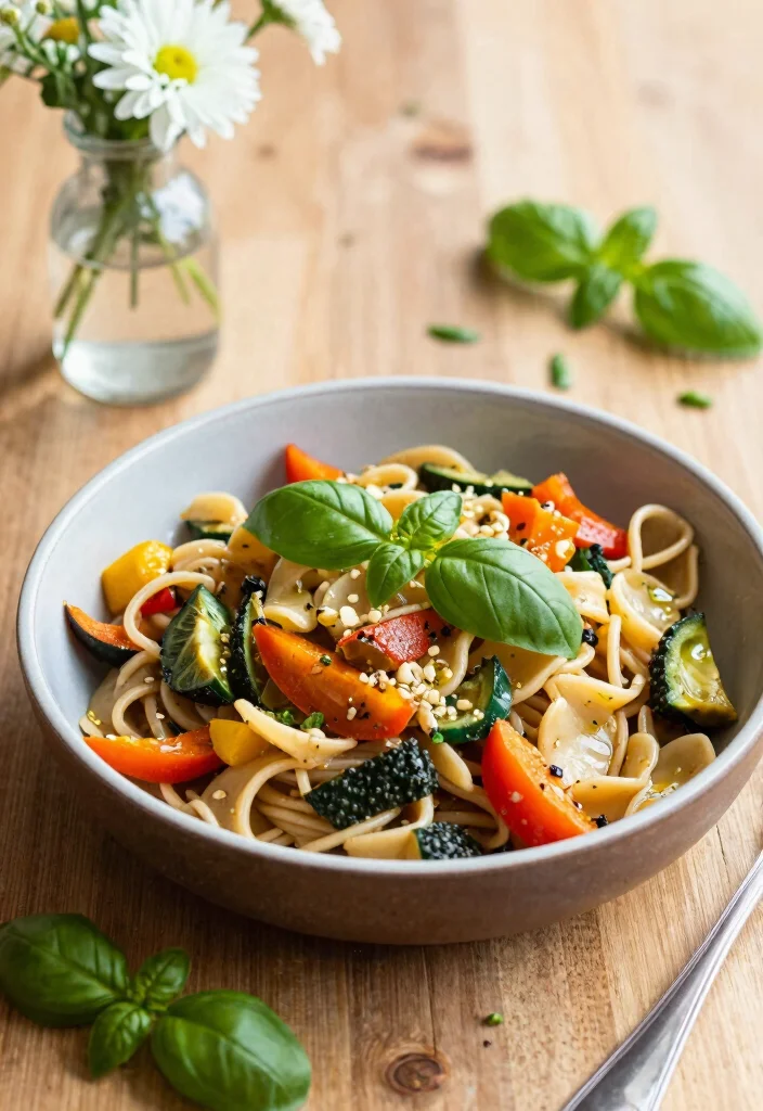 12 One Pot Vegan Recipes for Easy Clean Up Meals - 6. One-Pot Vegan Pasta Primavera 1