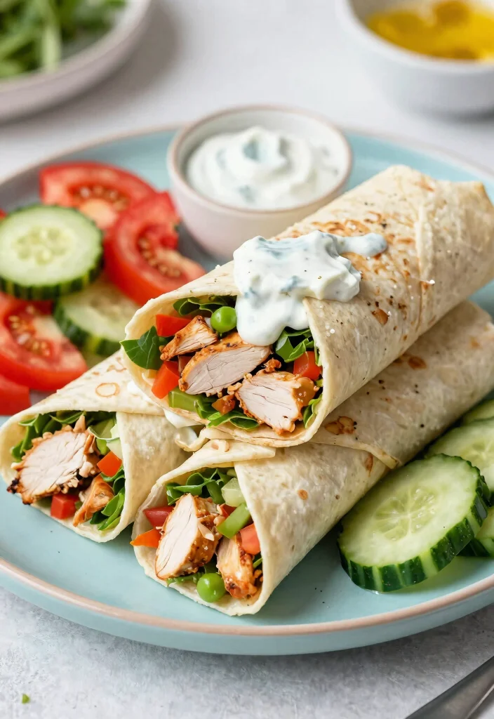 12 Quick Hearty Dinner Recipes for Filling Weeknights - 10. Greek Chicken Wraps 1