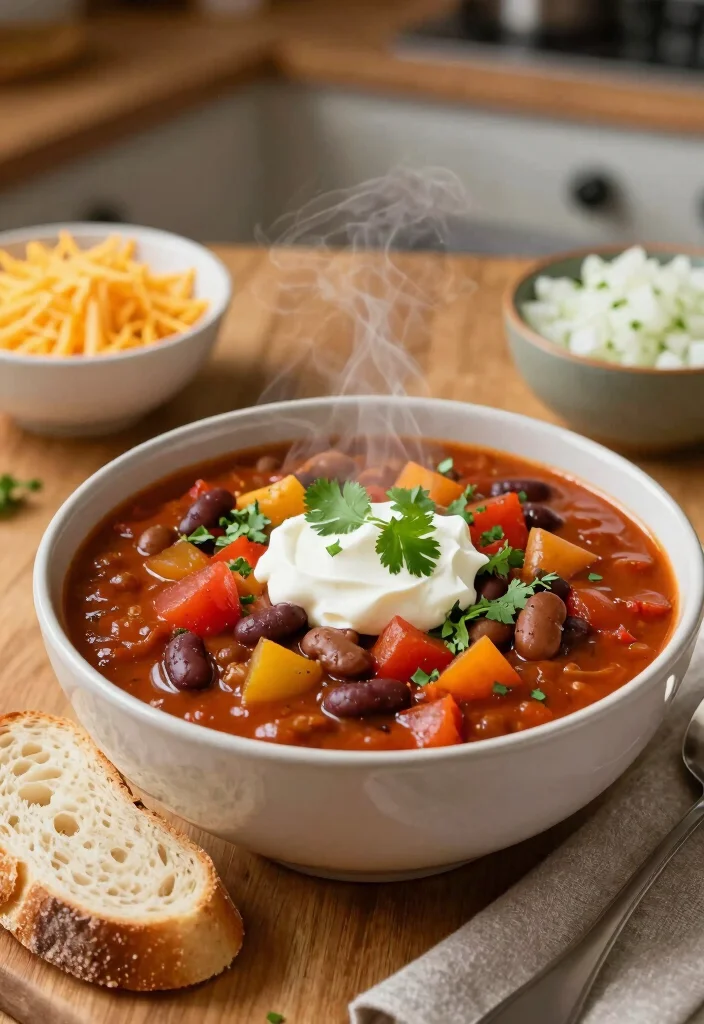 12 Quick Hearty Dinner Recipes for Filling Weeknights - 5. Veggie-Packed Chili 1