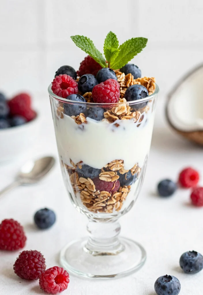 12 Vegan Dairy Free Gluten Free Recipes for Clean Eating - 6. Coconut Yogurt Parfait 1