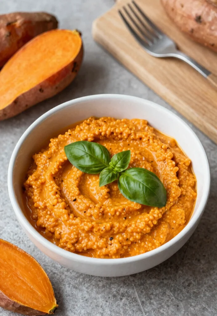 12 Vegan Pesto Recipes for Fresh Plant Based Meals - 10. Sweet Potato Pesto 1